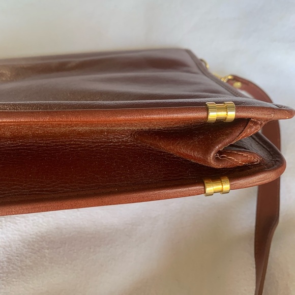 Vtg Ted Lapidus Leather File Attaché Bag Computer Laptop Briefcase Red NWT - Picture 12 of 16